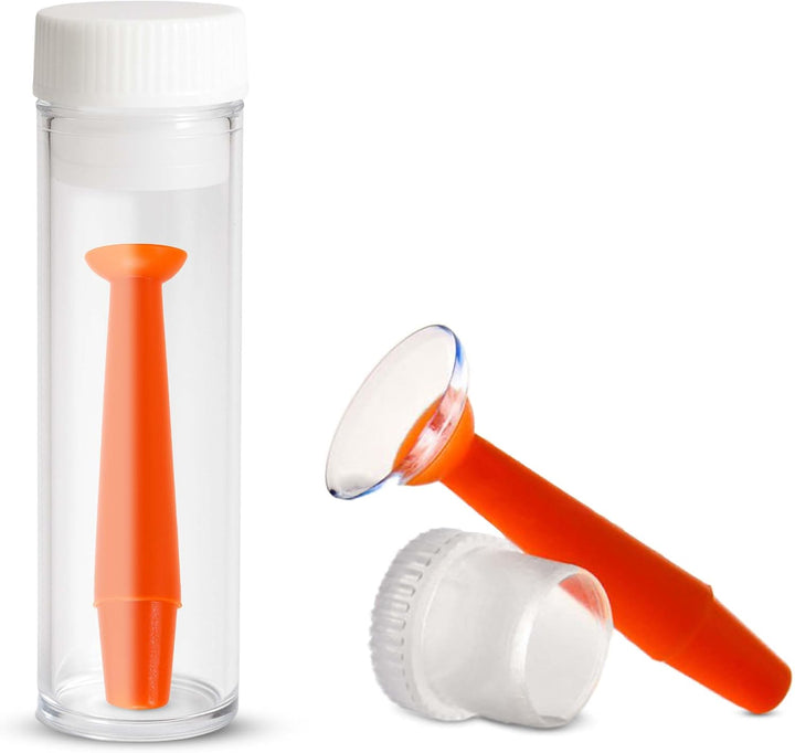 | Contact Lenses Applicator & Remover Tool with Storage Case | 1PC Green Silicone Lens Inserter with Suction Holder for Coloured Contact Lenses