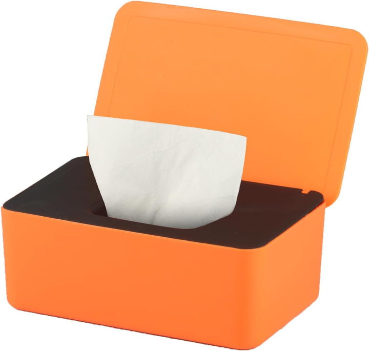 Wet Wipes Storage Box, Wet Wipes Box, Wipes Dispenser Holder Case Boxes, Toilet Tissue Paper Napkin Container Box with Lid for Home Office Desk - Green (Green)