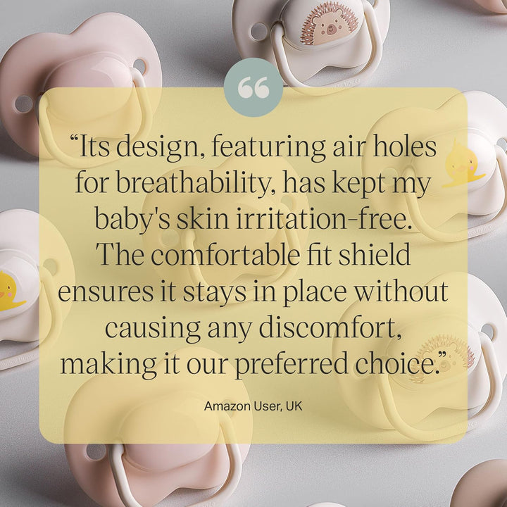 Anytime Soothers, 0-6M, 6 Pack, Symmetrical Teat Sits Anyway Up, Bpa-Free Silicone Dummy, Orthodontic Design