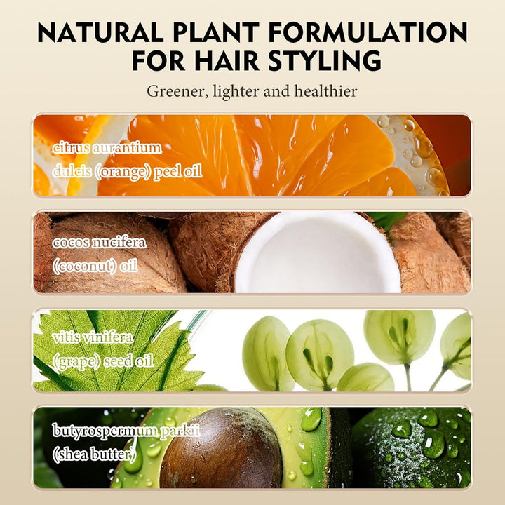 Hair Straightener Cream - Frizz Control Hair Care Products, Hair Serum for Frizzy and Damaged Hair, Keratina Para Alisar El Pelo - Long-Lasting Smoothness, Hair Straightening 72H,100G