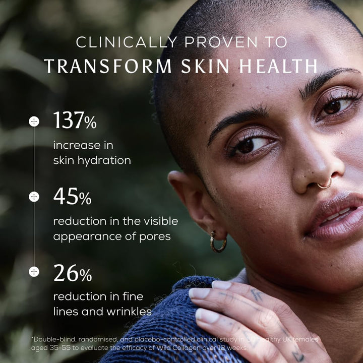 Wild Collagen Powder 200G - Pure Hydrolyzed Marine Collagen Peptides Supplement (Fish) - Best Collagen Powder for Women - High Protein, Fasting Friendly - 30 Day Supply