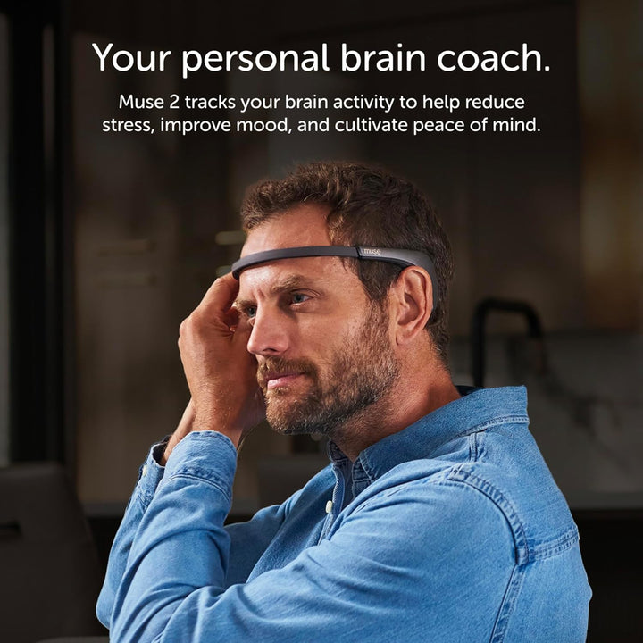 2: the Brain Sensing Headband USB-C- EEG  Headband Meditation Tracker - Multi Sensor Biofeedback Devices for Home Use with Responsive Sound Feedback Guidance - Neurofeedback Devices