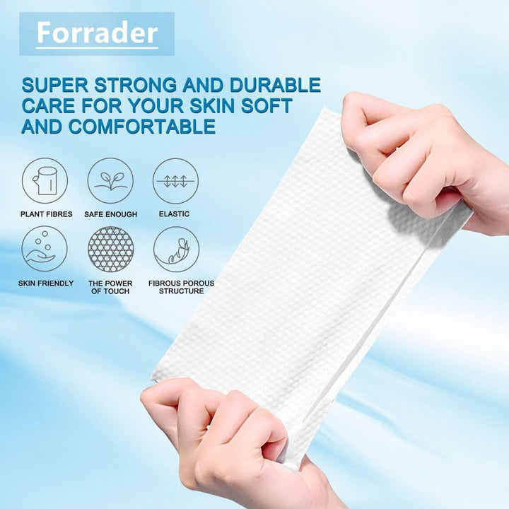 Disposable Soft Dry Wipes, Simple Wet and Dry Cleansing Face Towel, Skincare Facial Cotton Tissue, for Sensitive Skin & Baby Care & Makeup Removing & Surface Cleaning (1Pack=100Pcs)