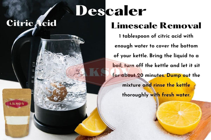 Citric Acid Food Grade 2KG Jar || Non-Gmo, Anhydrous, Make Your Own Bathbomb, No Additives, Sour Drinks, Household Cleaning with Citric Acid Powder