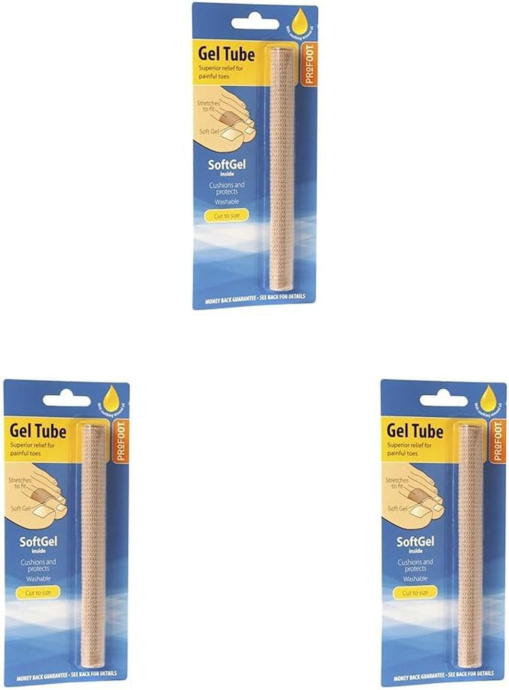 Gel Tube - Superior Relief for Painful Toes - Softgel Tube Padding and Protection for Painful Corns, Bunions and Hammer Toe - 15Cm, Cut to Size - Washable & Reusable - Finger & Toe Protection