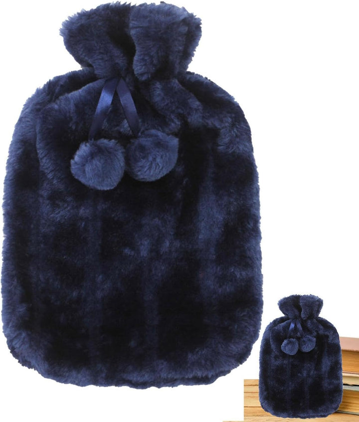 Water Bottle Softcover | 2 Liter Ultra Soft Faux Plush Hot Water Bottle Cover - Hot Water Bottle Covers Insulated Maintain Constant Temperature for Women Kids (Cover Sleeves Only)