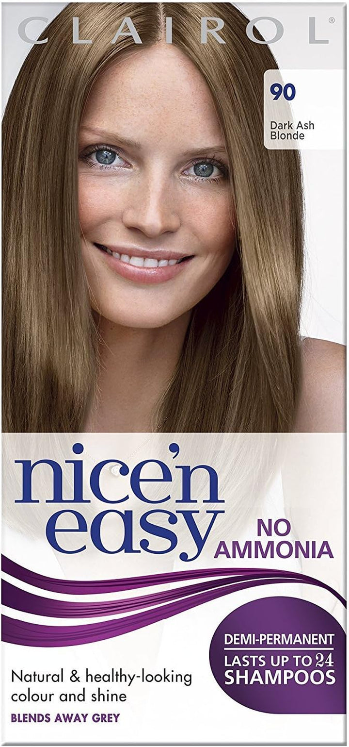 Nice'N Easy No Ammonia Hair Dye, 90 Dark Ash Blonde