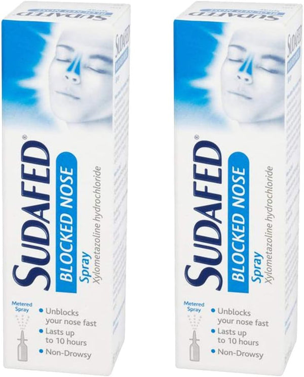 2 X 15Ml Nose Spray 10Hrs Long Lasting Fast Acting