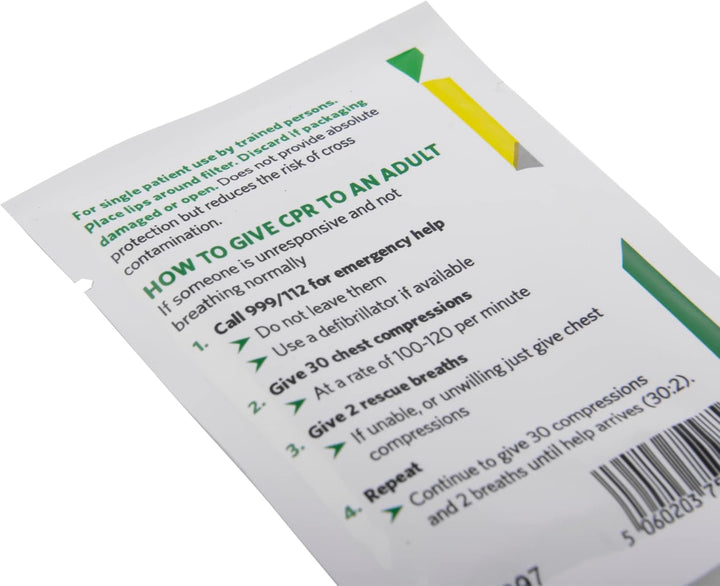 St Johns Ambulance Resuscitation Face Shield Ref  Each