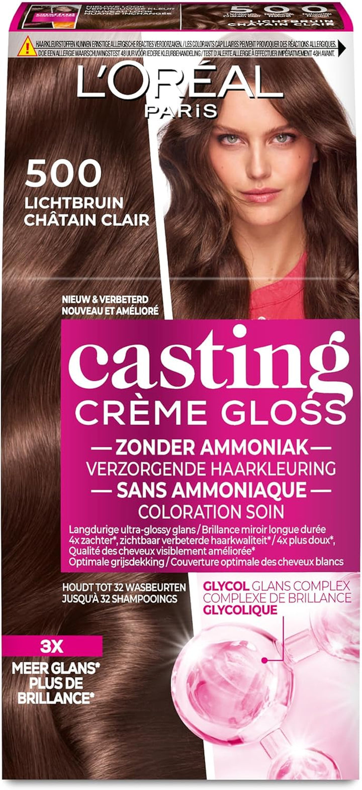 Casting Crème Gloss 600 Dark Blonde: This No-Ammonia, Semi-Permanent Hair Colour Lasts 32 Washes. Enjoy up to 3X Glossier, 4X Silkier, Visibly Healthier Hair with a Luminous Dark Blonde.
