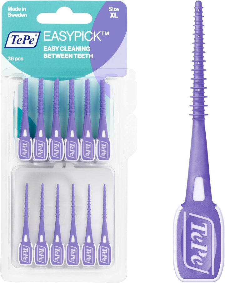 Easypick Toothpicks, Orange, ISO XS-S, 60Pcs, Dental Plaque Removal Tool, Efficient and Easy Cleaning between the Teeth, Toothpicks for Narrow Gaps