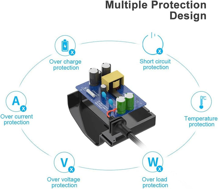 4.3V Charger Compatible with Philips A00390 MG3720 MG3730 BT3206 MG5730 MG3722 QP2520 QP2620 MG3740 MG5720 Shaver Beard Trimmer, 3-Pin UK Plug Adapter, 5FT Charging Cable