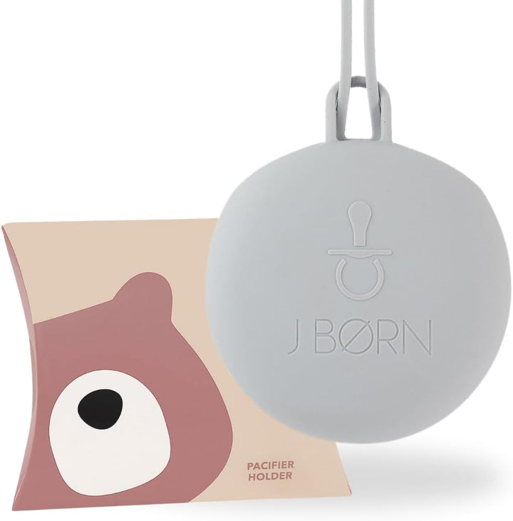 Silicone Dummy Case | Dummy Holder Stores 3 Dummies | Easy to Clean Pacifier Holder | Pacifier Storage Container | Portable Baby Pacifier Case for Travels (Woodchuck)