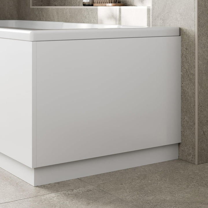® Modern 700Mm End MDF Bath Panel 18Mm Wooden Panels for Bathroom Baths Soaking Tubs, Adjustable Plinth, Easy to Cut, Grey Gloss