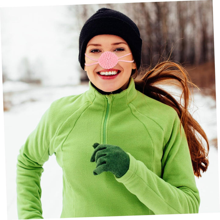 Soft Knitted Nose Warmer for Women and Men Comfortable Winter Nose Cover for Skiing and Outdoor Activities Cold Weather Protection Stylish and Cozy Cold-Resistant Accessory