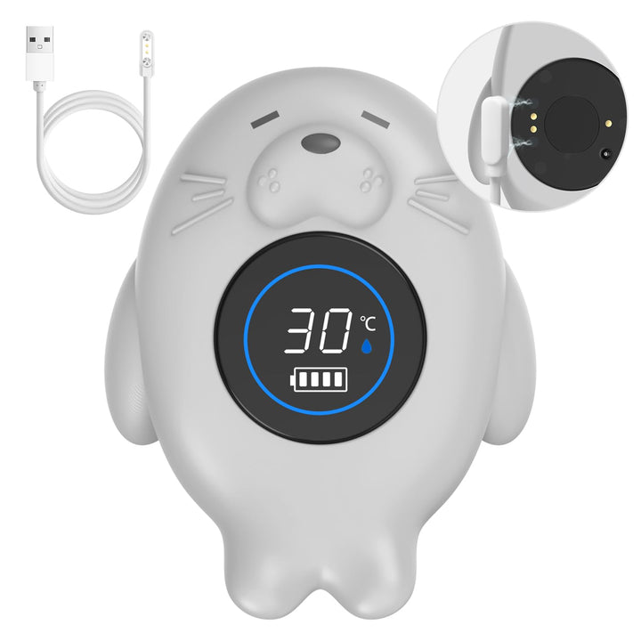 Baby Bath Thermometer，Rechargeable Bath Tub Water Thermometer Safety，Pregnancy&Infant Safety Water Thermometer
