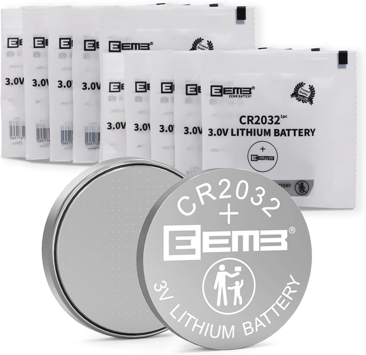 CR2032 Battery 5PACK CR2032 3V Lithium Battery Button Coin Cell Batteries 2032 Battery DL2032 ECR2032 LM2032 for Remotes Watches Calculators Medical Devices Computer Motherboards Key Fobs