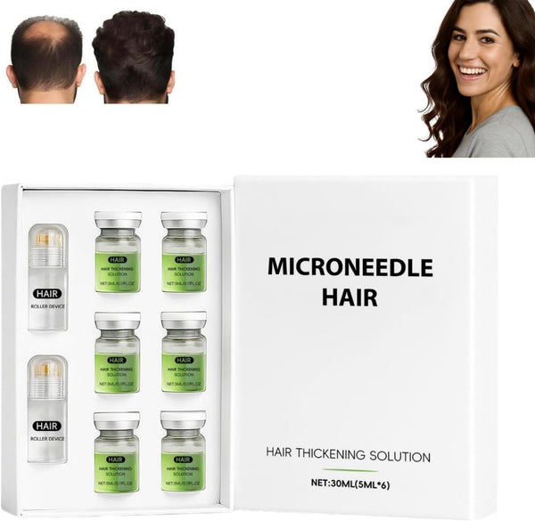 Hair Regrowth System, 2026 New Microneedle Infusion Hairregrowth Solution, Microneedling Hair Growth Serum, for Hairs Loss Thinning, Enhances Thick Hairs for Men Women