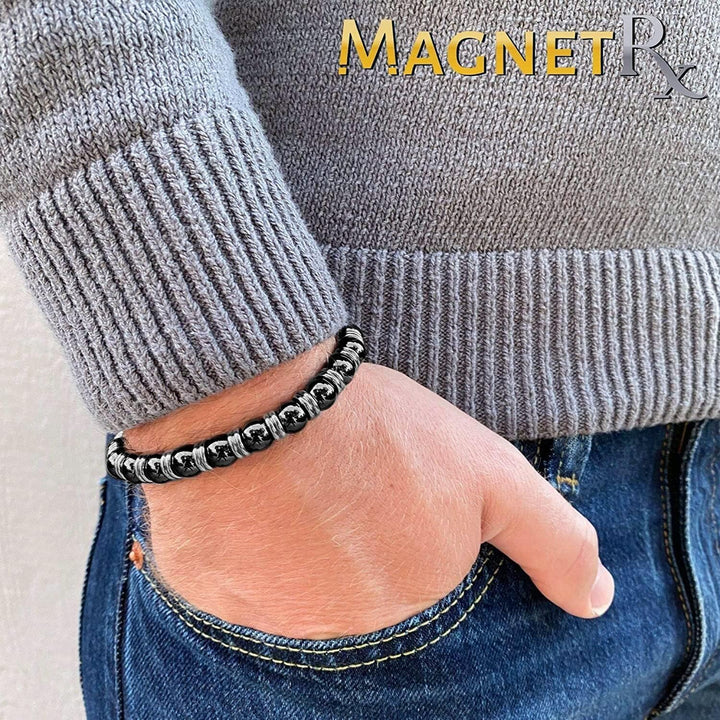 ® Hematite Magnetic Bracelet - Beaded Magnetic Hematite Bracelets
