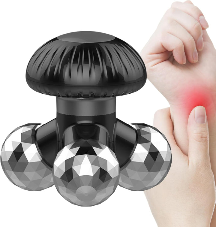 Handheld Massager -Shoulder Relaxation, Mushroom Shape Massager, Cordless Muscle Relaxer | Vibrator Roller Back Massagers Handheld for Neck Shoulder Back Hand Foot Women Men Adult