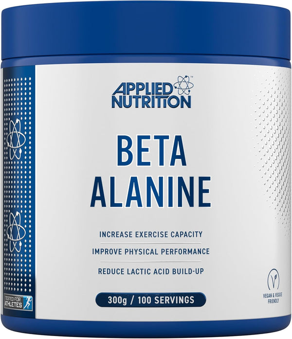 Beta-Alanine Amino Acid Pre Workout Powder 3000Mg per Serving Enhances Training Duration & Physical Performance Gluten Free, Suitable for Vegans (300G - 100 Servings) (Unflavoured)