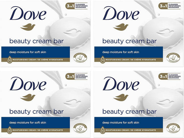 Orginal Beauty Cream Bar 3 in 1 Cleanses, Moisturises and Nourishes Sulphate-Free Bath Soap for Soft and Smooth Skin, Suitable for Daily Use, 8X90G