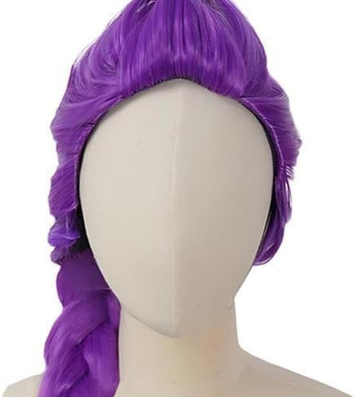 Anime Hunters R-Umi Wig, Purple Hair Extensions Cosplay Hair, Purple Braiding Hairs Demon Cosplay for Kids & Adults, Adjustable Cap, Realistic Christmas Anime Costume Wig, Fan Collection