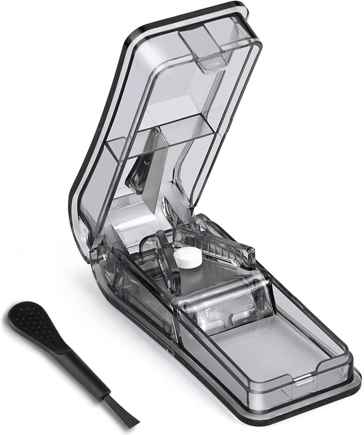 Pill Cutter, Pill Splitter with Blade for Small Pills Large Pills Cut in Half Quarter for Tablet Vitamin Medicine