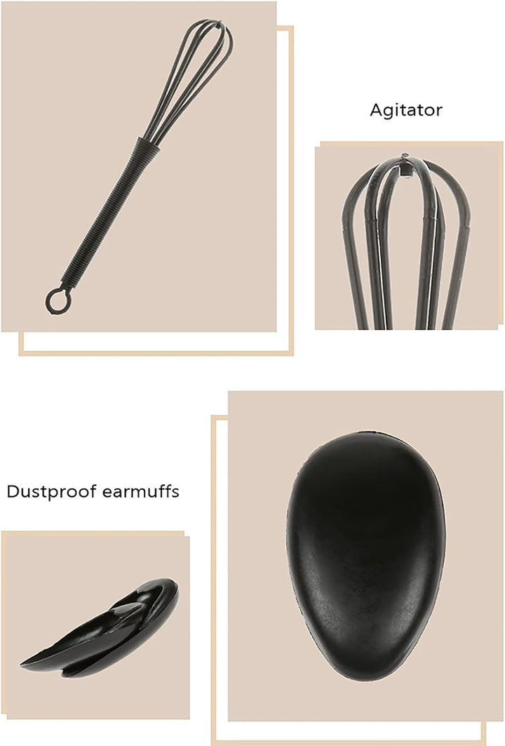 5PCS Hair Dye Color Brush and Bowl Set Ear Caps Dye Mixer Hair Tint Dying Coloring Applicator