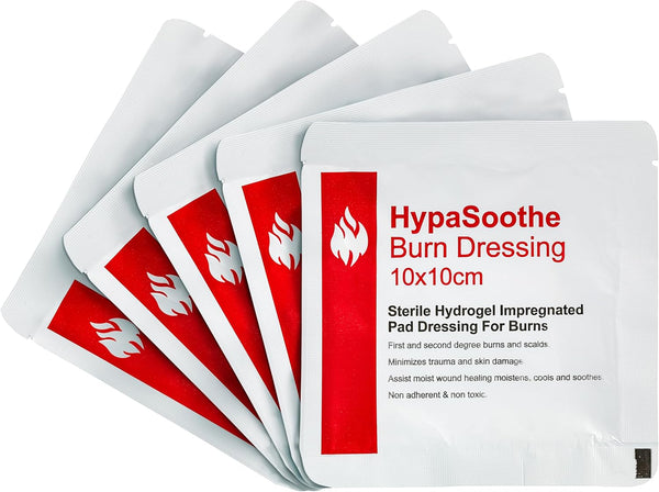 Group Hypasoothe Emergency Burn Dressings 10X10 Sterile - Pack of 5
