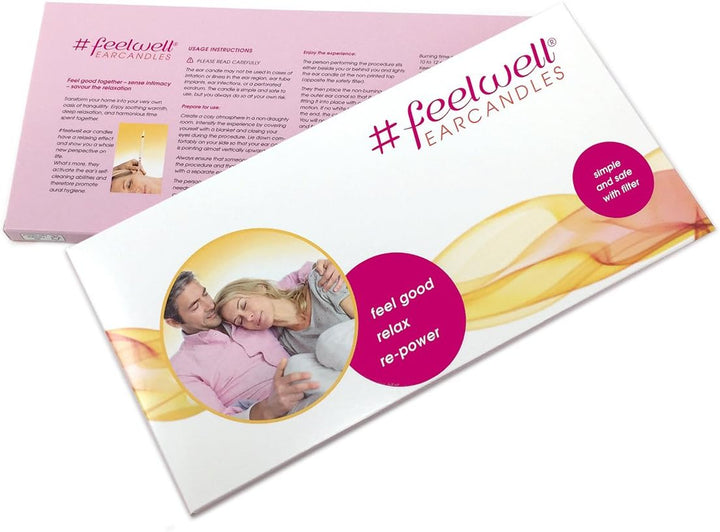 12 Pieces (6 Pairs)  Feelwell Earcandles with Safety Filter