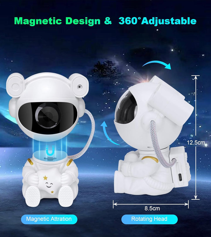 Astronaut Galaxy Projector, Spaceman Light Projector with Timer, Remote Control 360°Adjustable Space Projectors, Galaxy Star Projectors Starry Night Light for Bedroom Kids Adults Room Decor