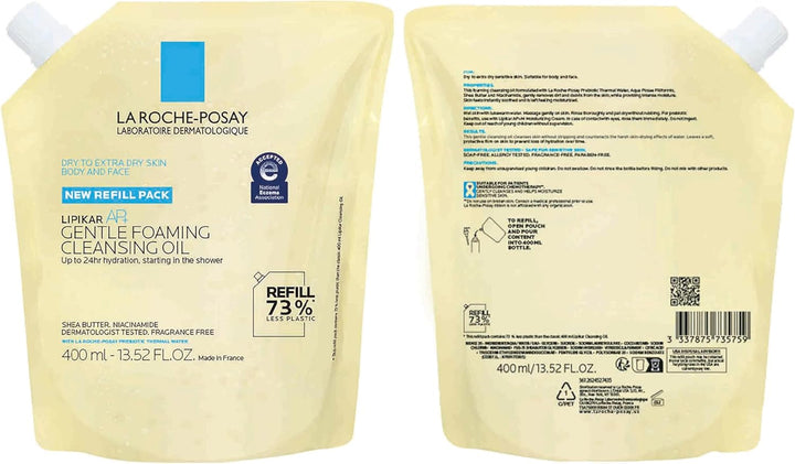 La Roche-Posay Lipikar AP+ Eco-Refill Cleansing Oil 400Ml