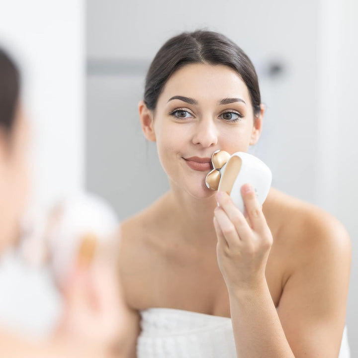 Upgrade Electric Women Hair Remover, Waterproof Painless Lady Shaver Cordless Bikini Razor Hair Trimmer Removal for Legs Face Body Lips[Rose Gold]