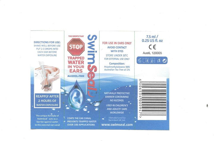 All Natural Swimmer'S Ear Drops for Daily Use Rather than Alcohol Drops or Earplugs. the Solution for Your Ears for All Water Exposure for All Ages.