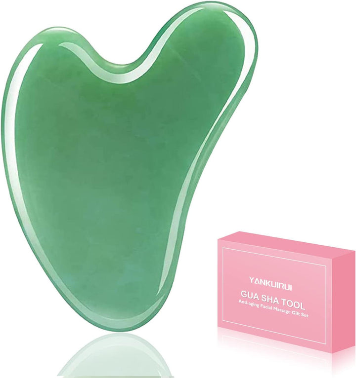 Stainless Steel Gua Sha Facial Tools, Guasha Board for SPA Acupuncture, Metal Gua Sha for Body Face Neck and Eye, Skin Care Gift for Woman (Silver)