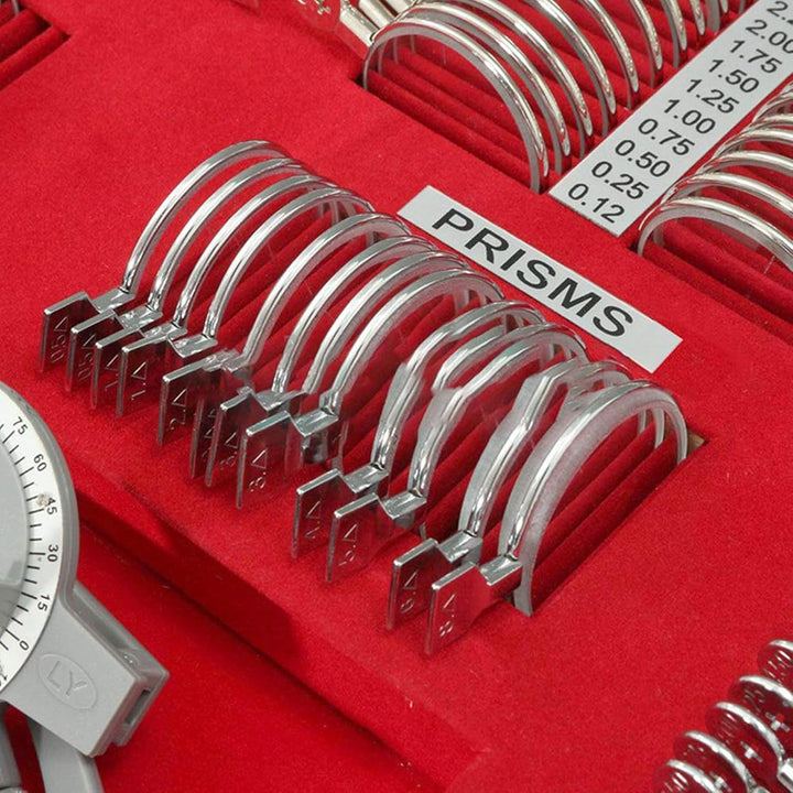 266 Piece Optical Trial Lens Set Optical Trial Lens Kit with Aluminum Case Optometry Kit for Optometrists Opticians and Eye Protection