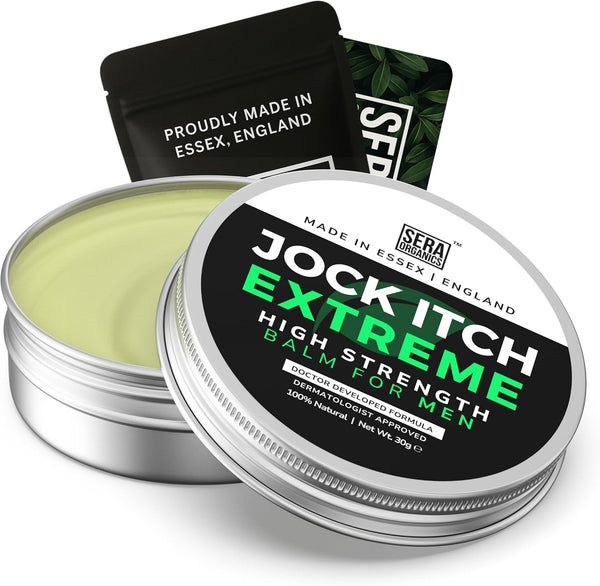 Jock Itch Cream for Men – Antifungal Treatment for Groin, Itching, & Rash | Strong Jock Itch Relief Balm | Natural Antifungal Skin Cream (30Ml) – Made in UK