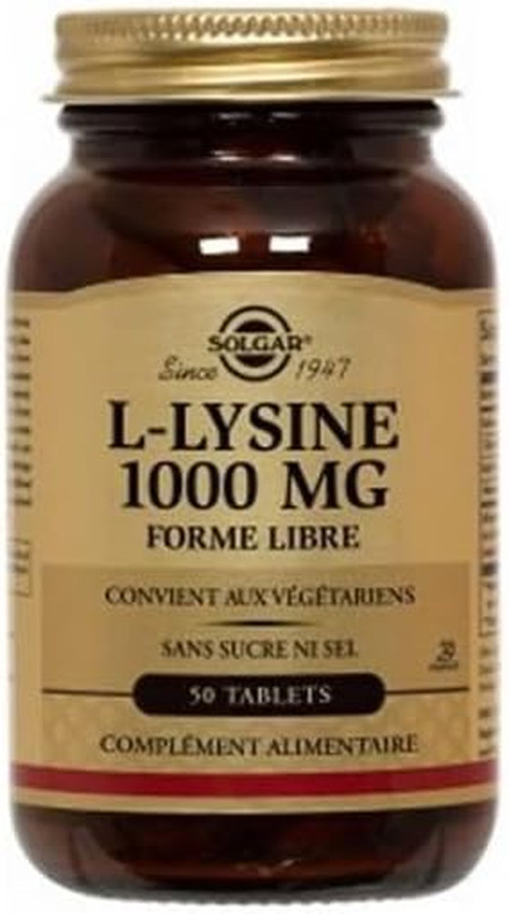 Lysine 1000 Mg, 50 CT