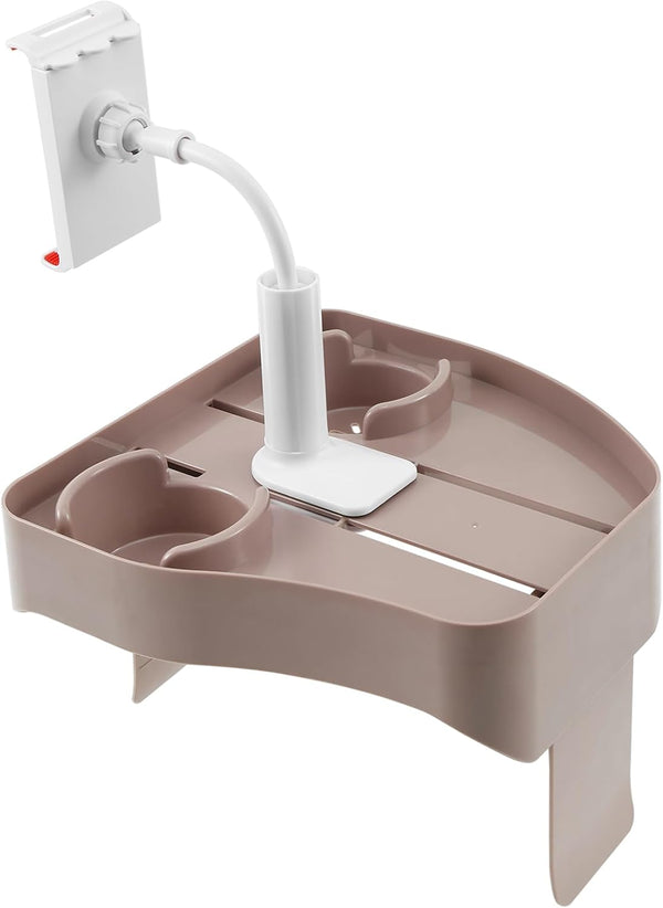 3-In-1 Adjustable Hot Tub Tray Table with Cup Holder Phone Holder, Fits for Outdoor Inflatable Pools/Spas Caddy Drink Tray, Must Have Hottub Accessories for Adults