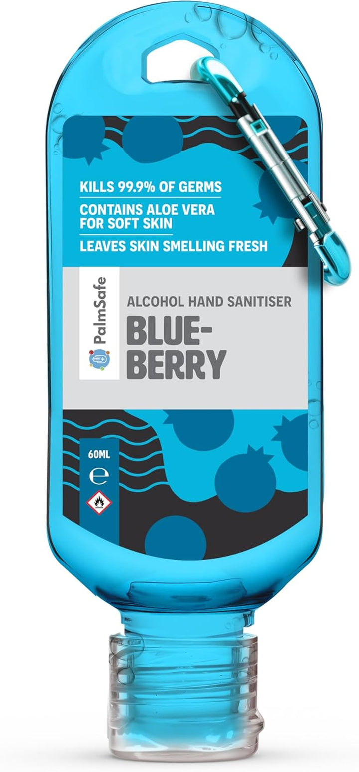 Watermelon 60Ml anti Bacterial Premium Hand Sanitiser Travel Size Refillable Clip Bottle Quick Drying Non Sticky Extra Moisturising Kills 99.9% of Viruses and Bacteria