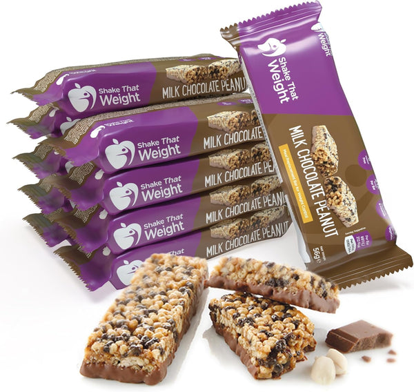 Meal Replacement Bar - Chocolate Peanut - 10 Bars - Meal Replacement Plan for Weight Loss - Very Low Calorie Diet - VLCD - High in Protein