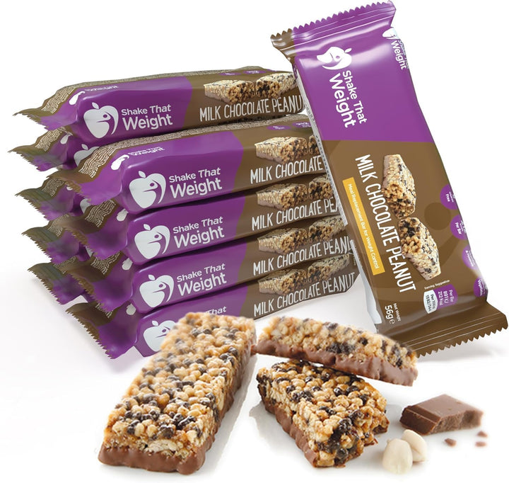Meal Replacement Bar - Chocolate Peanut - 10 Bars - Meal Replacement Plan for Weight Loss - Very Low Calorie Diet - VLCD - High in Protein
