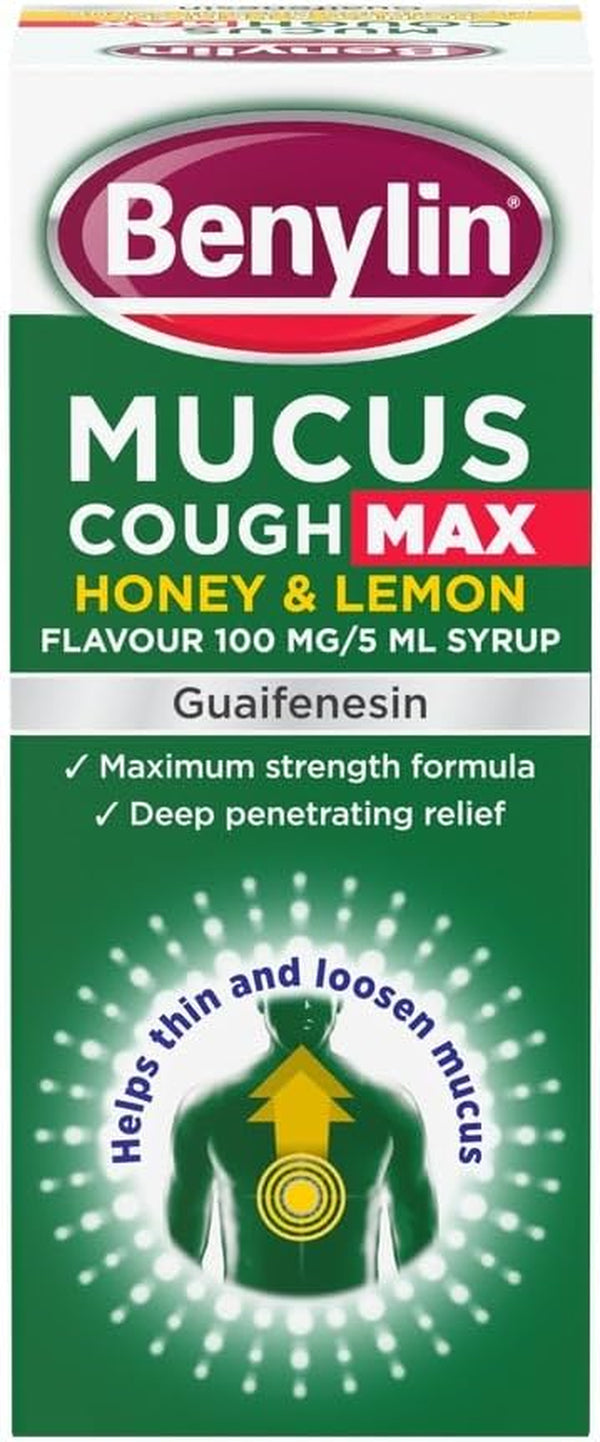 Mucus Cough Max Honey & Lemon Flavour Syrup 150Ml