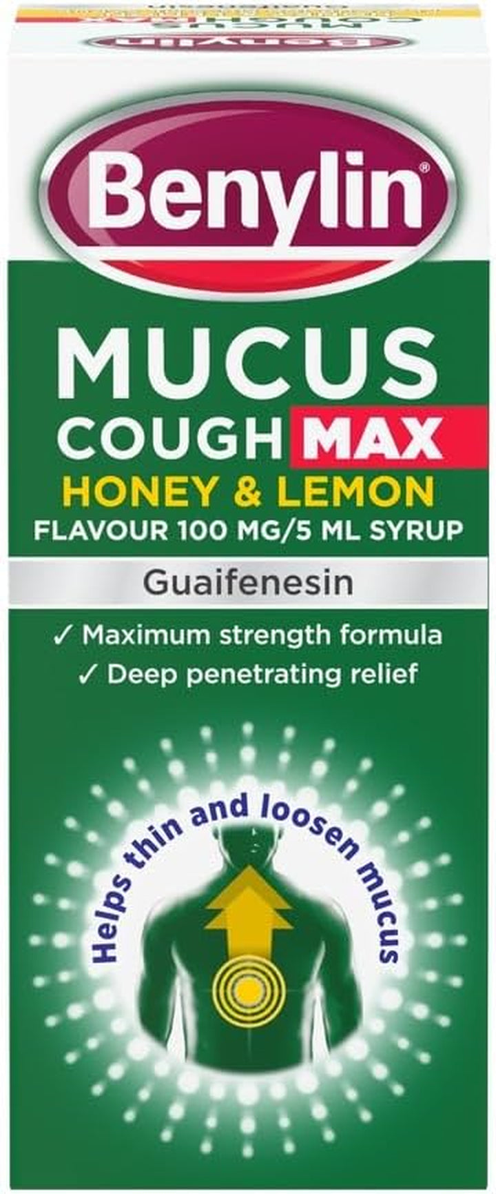 Mucus Cough Max Honey & Lemon Flavour Syrup 150Ml