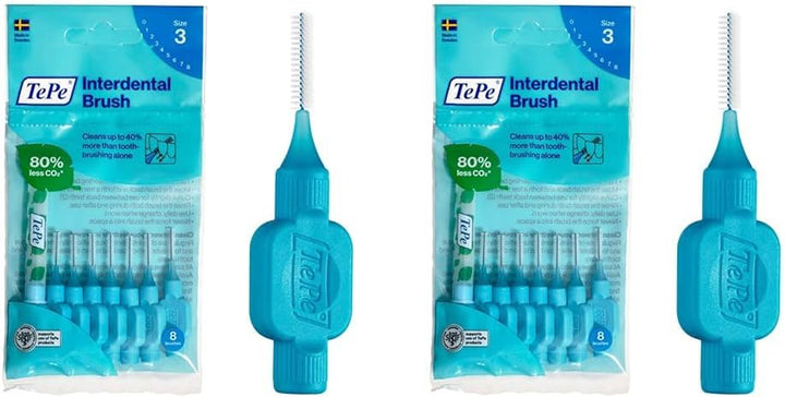 Interdental Brush, Original, Pink, 0.4Mm/Iso 0, 8Pcs, Plaque Removal, Efficient Clean between Teeth, Tooth Floss, for Narrow Gaps