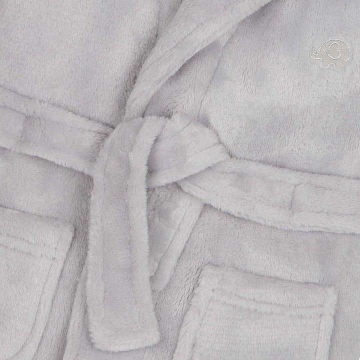 Baby Boys & Girls Unisex Dressing Gown (Ages 6-24 Months) Soft Plush Flannel Fleece Hooded Bath Robe