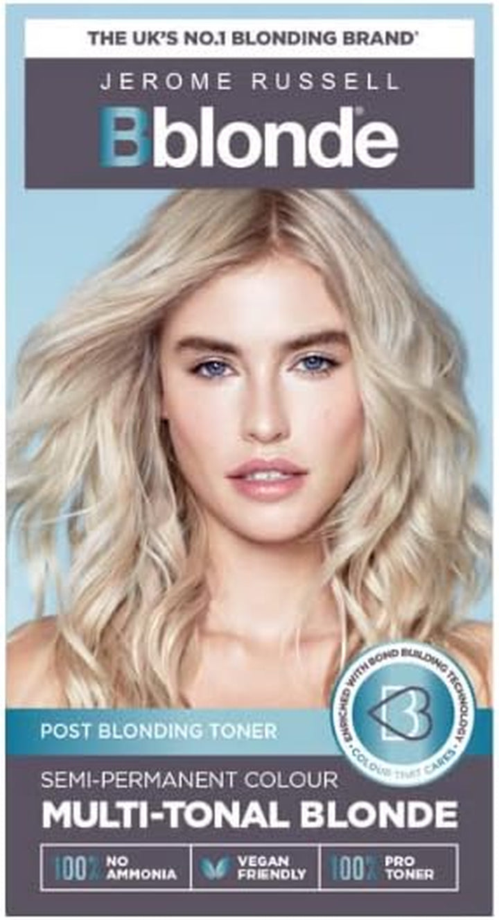 Bblonde Ice White Post Blonding Toner - Semi Permanent Hair Dye Kit for Pre Lightened & Blonde Hair with Brazil Nut Oil, No Ammonia & Vegan