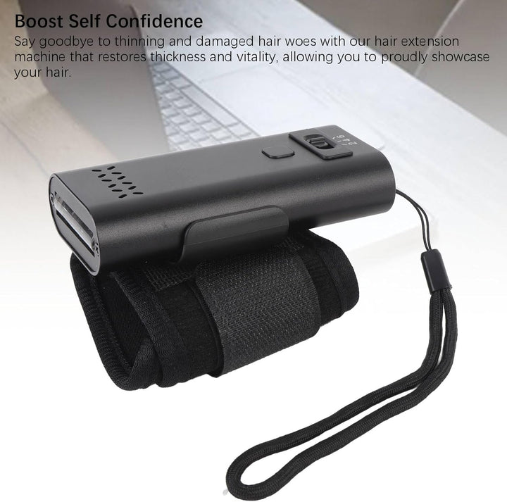 LED Hair Extension Lamp V Light Extensions Tool Glue Curing Machine with 395Nm Wavelength 3000Mah Battery for Seamless Blend Voluminous at Home Salon