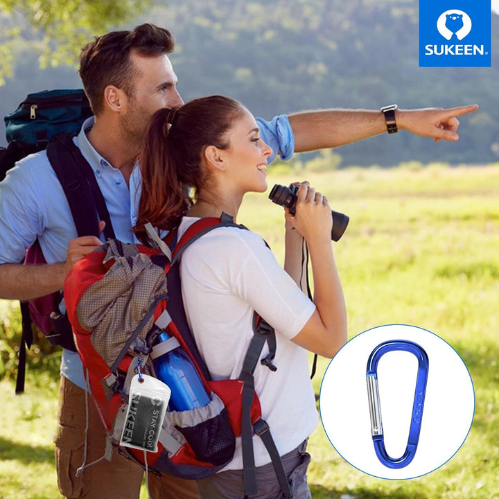 Cooling Towel, Towels 4 Pack, Gym for Women, Cool Towel Instant Relief Stay Ice Neck (2*Dark Grey/2*Dark Blue/2*Grey/2*Black), 40 X12 Inch